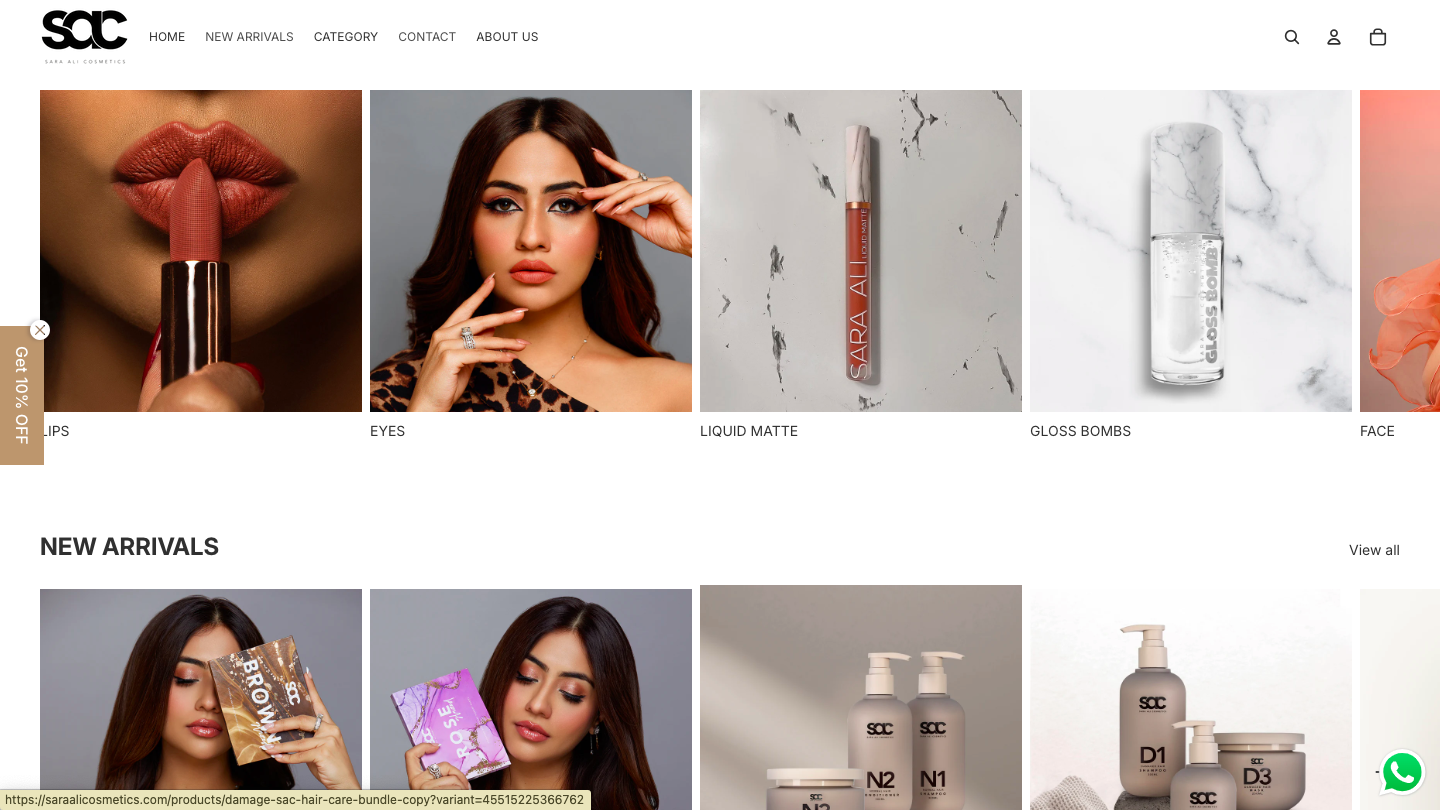 ECommerce Store for Salon & Beauty Products