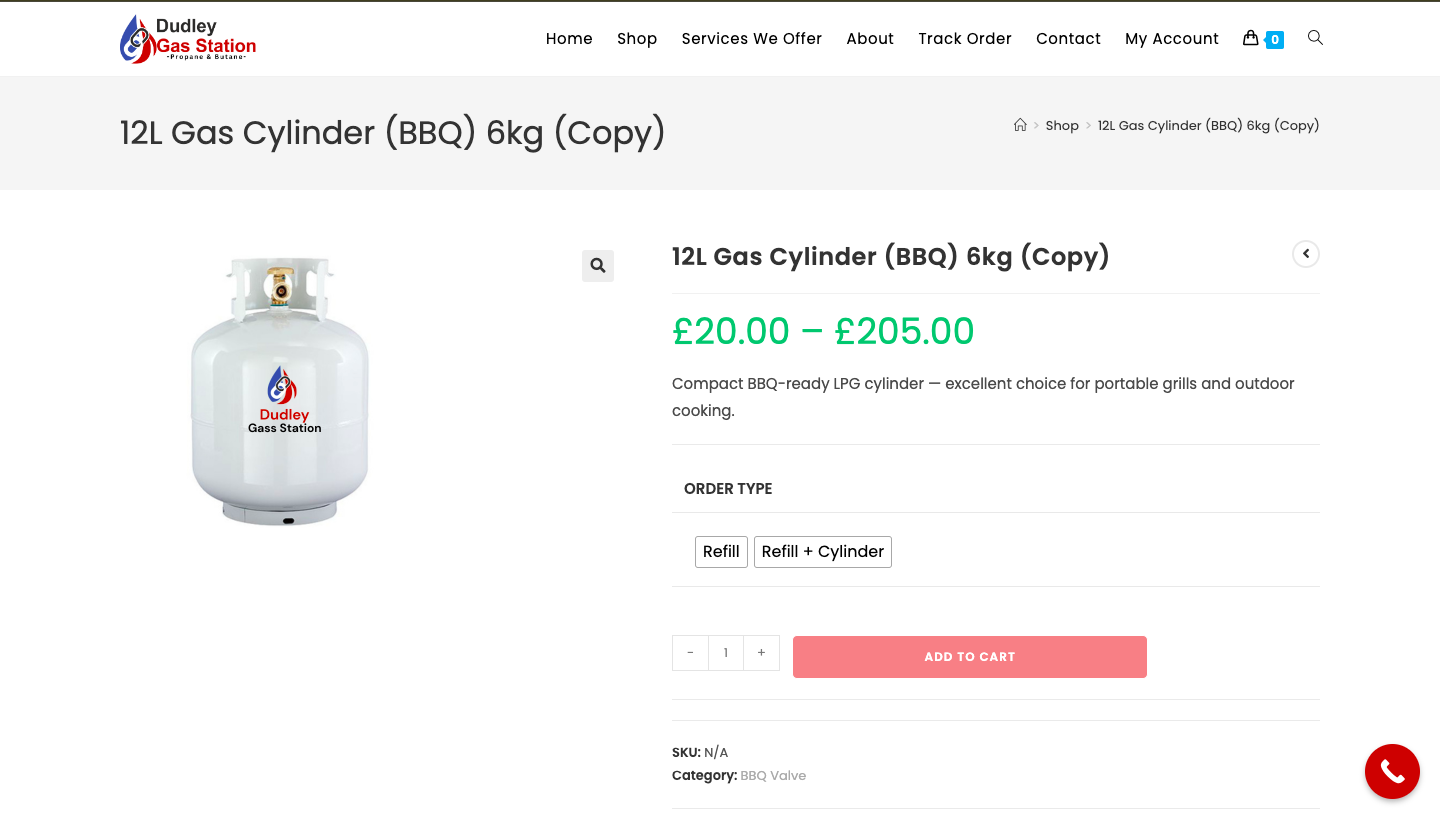 Complete E-commerce Store For Gass Station